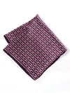 Dark Purple Polka Silk Pocket Square