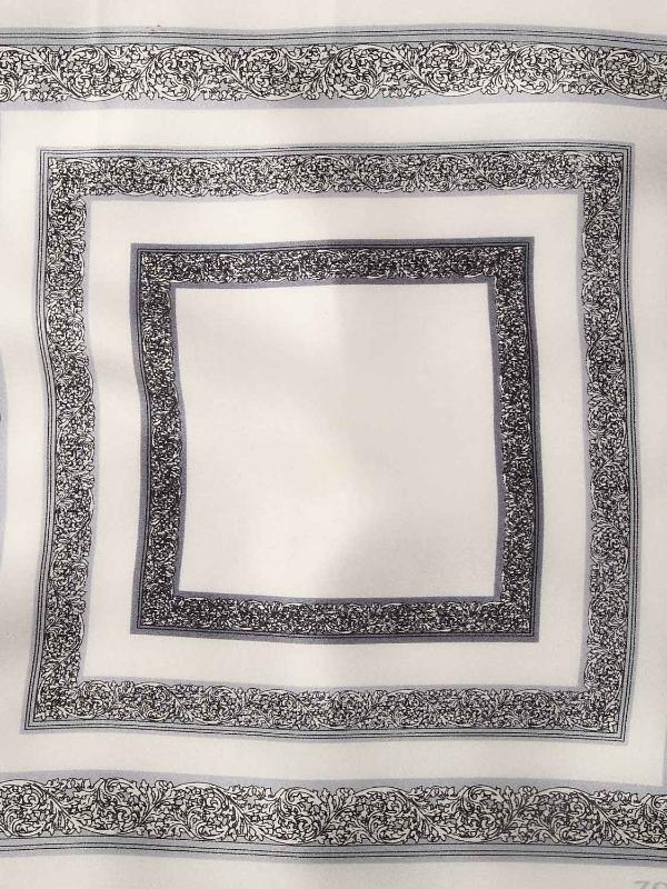 Black & White Check Silk Pocket Square