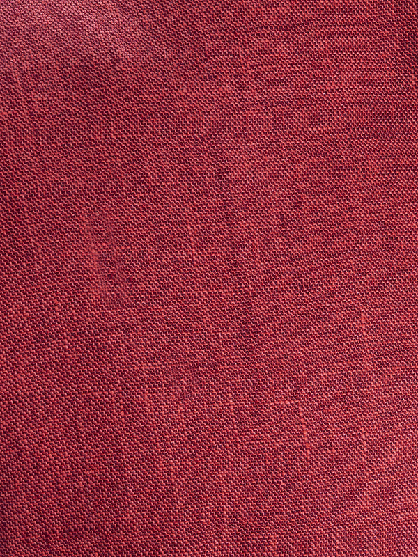 Positano Red Pure Linen Sleeveless Jodhpuri