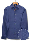 Armin Cobalt Solid Full Sleeve Single Cuff Slim Fit  Party Wear Blended Shirt