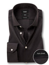 Beyer Black Techno 4 Way Stretch Solid Full Sleeve Single Cuff Slim Fit Party Wear Blended Shirt