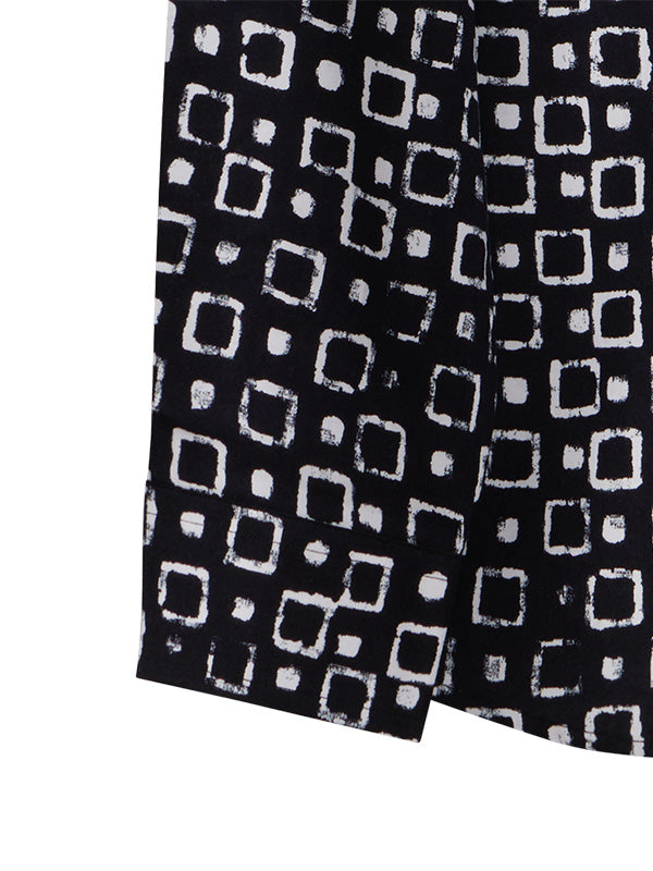 Diablo Black Printed Full Sleeve Single Cuff Slim Fit Party Wear Viscose Shirt