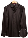 Fidel Black Solid Full Sleeve Single Cuff Slim Fit Party Wear Blended Shirt