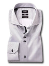 Iniesta White Printed Full Sleeve Single Cuff Slim Fit Party Wear Blended Shirt