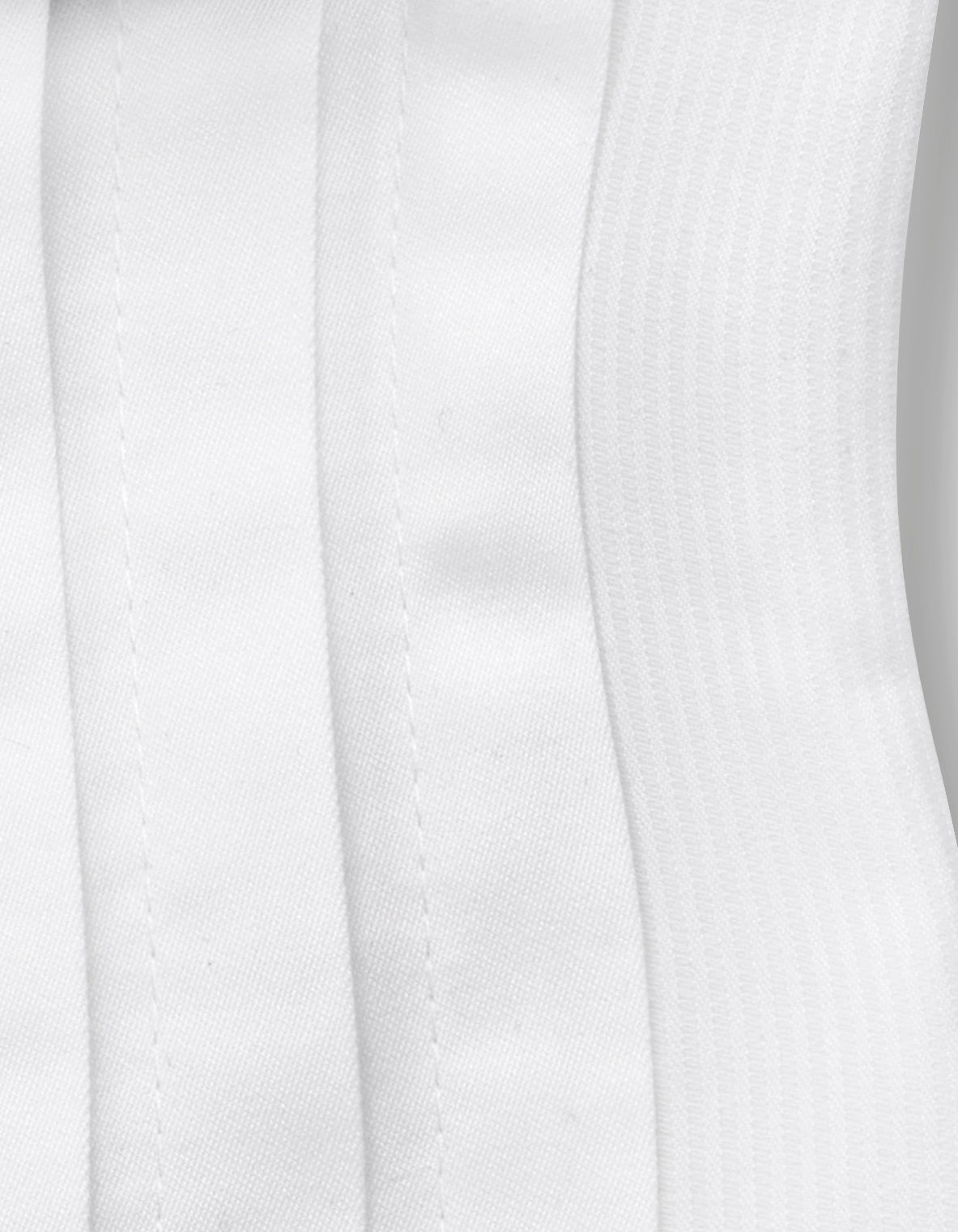 James White Wing Collar Slim Fit Full Sleeve Single Cuff Cotton Tuxedo Shirt