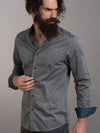 Ortakoy Green Solid Full Sleeve Single Cuff Slim Fit Party Wear Cotton Shirt