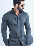 Snake Black Printed Full Sleeve Single Cuff Slim Fit Party Wear Blended Shirt