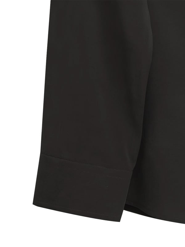 Verstappen Brown Solid Velvet Touch Full Sleeve Single Cuff Slim Fit Party Wear Blended Shirt