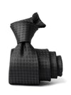 Campania Structure Dark Black Silk Tie