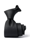 Campania Structure Dark Black Silk Tie