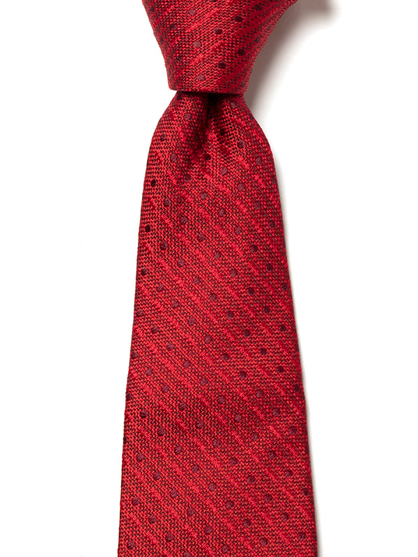 Campania Structure Dark Red Silk Tie