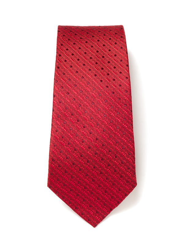 Campania Structure Dark Red Silk Tie