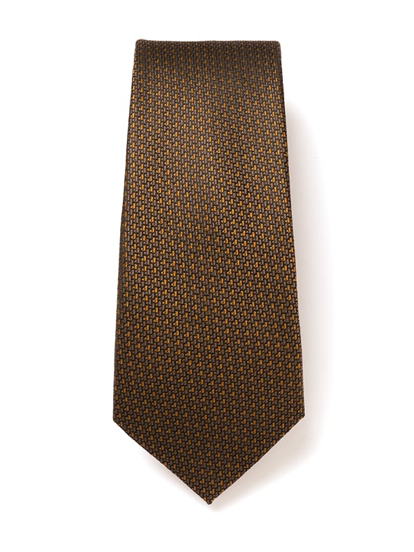 Campania Structure Dark Brown Silk Tie