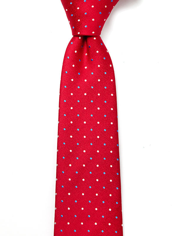 Campania Structure Dark Red Silk Tie