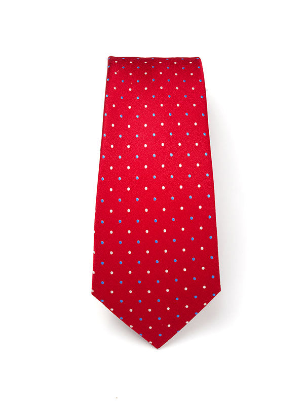 Campania Structure Dark Red Silk Tie