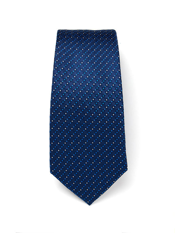 Campania Structure Navy Silk Tie