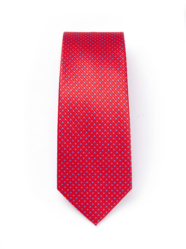 Campania Structure Medium Red Silk Tie