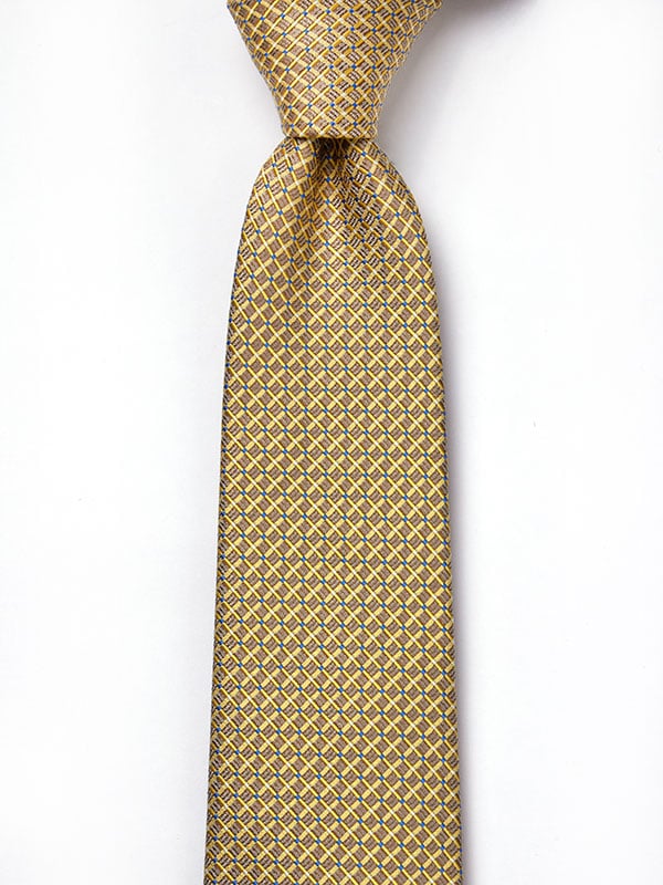 Campania Structure Dark Gold Silk Tie