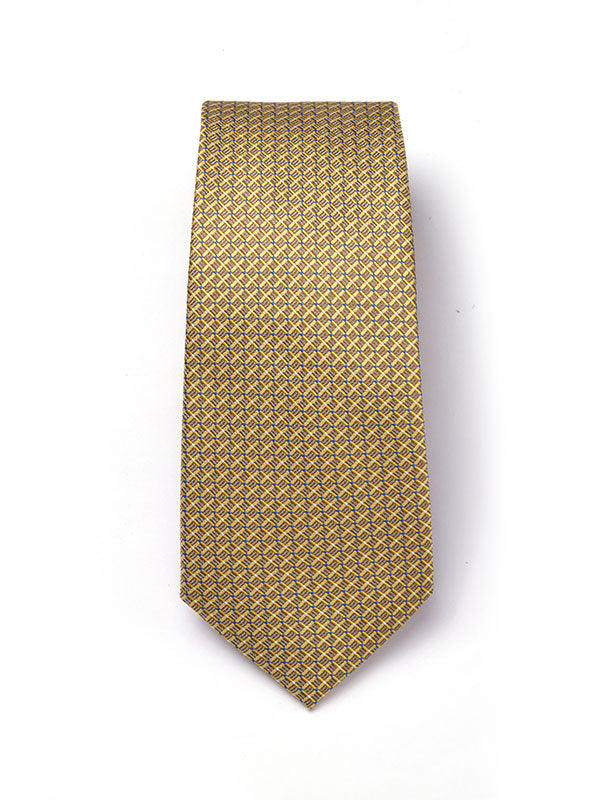 Campania Structure Dark Gold Silk Tie