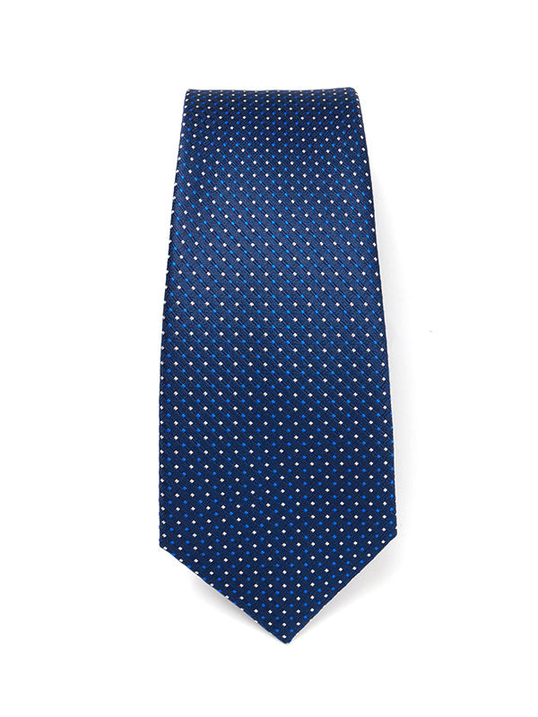 Campania Structure Navy Silk Tie