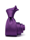 Campania Structure Purple Silk Tie
