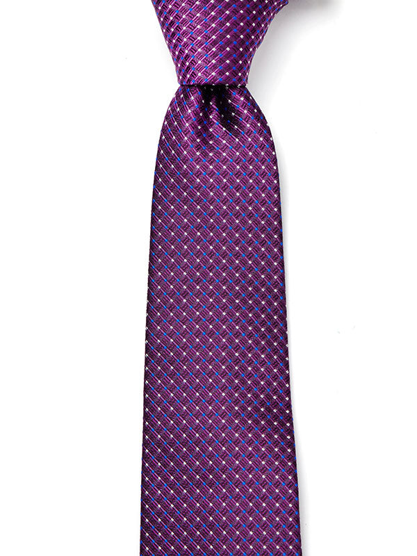 Campania Structure Purple Silk Tie