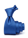 Campania Structure Medium Blue Silk Tie