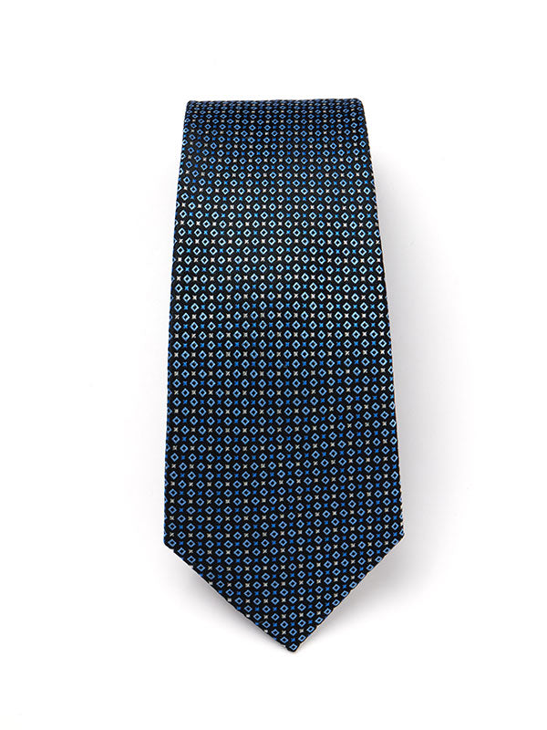 Campania Structure Dark Blue Silk Tie