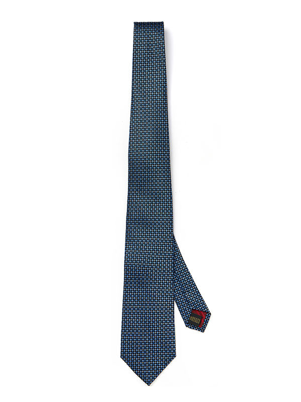 Campania Structure Dark Blue Silk Tie