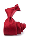 Campania Structure Solid Dark Red Silk Tie