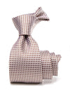 Campania Structure Dark Beige Silk Tie