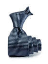 Campania Structure Solid Dark Blue Silk Tie