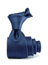 Campania Structure Solid Navy Silk Tie