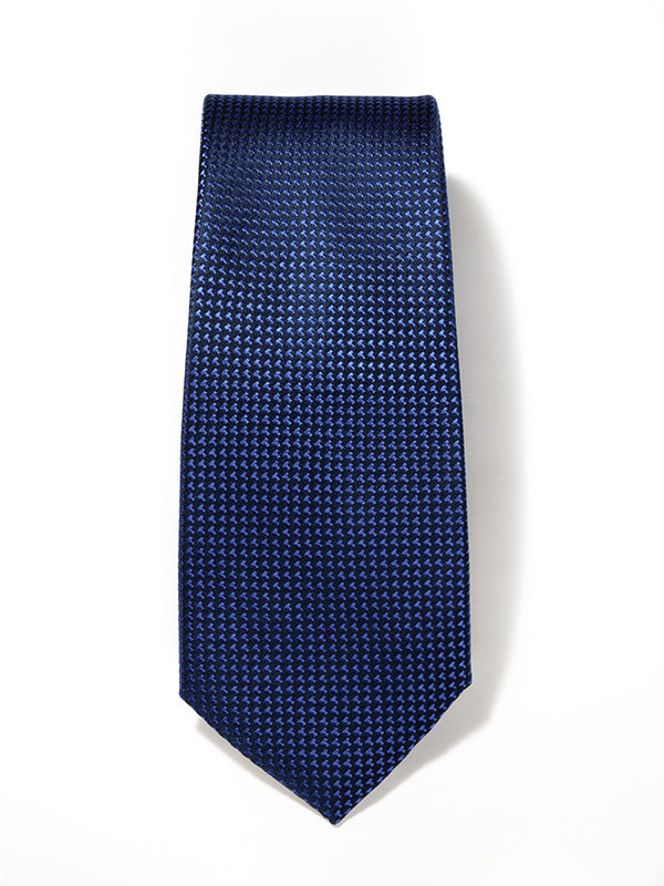 Campania Structure Solid Navy Silk Tie