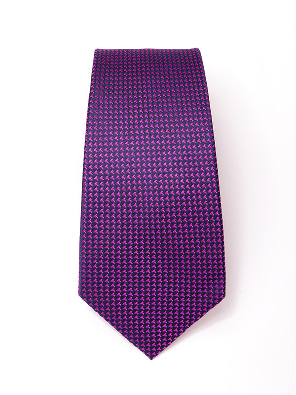 Campania Structure Medium Purple Silk Tie