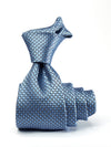 Campania Structure Solid Medium Blue Silk Tie