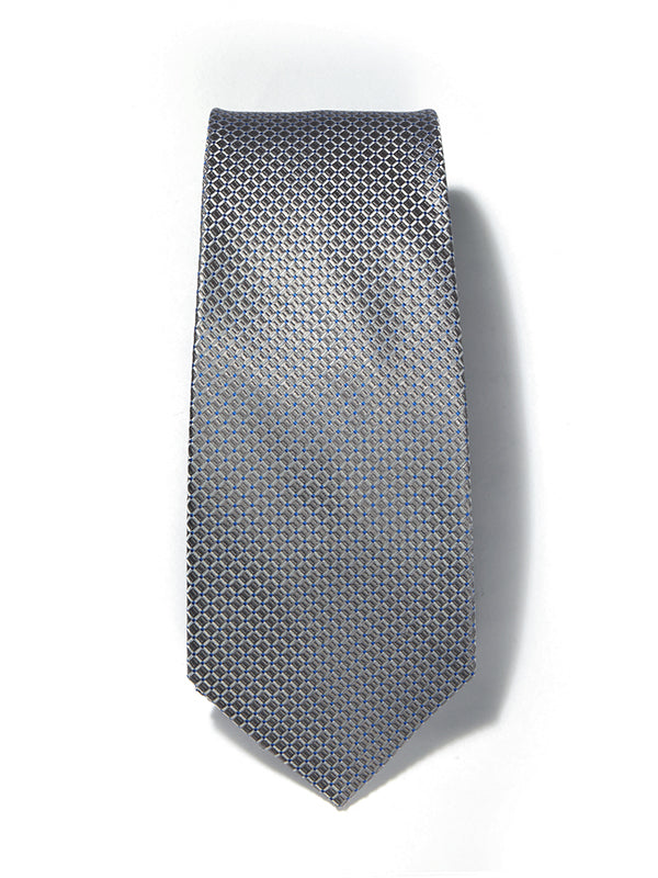 Campania Structure Solid Light Grey Silk Tie
