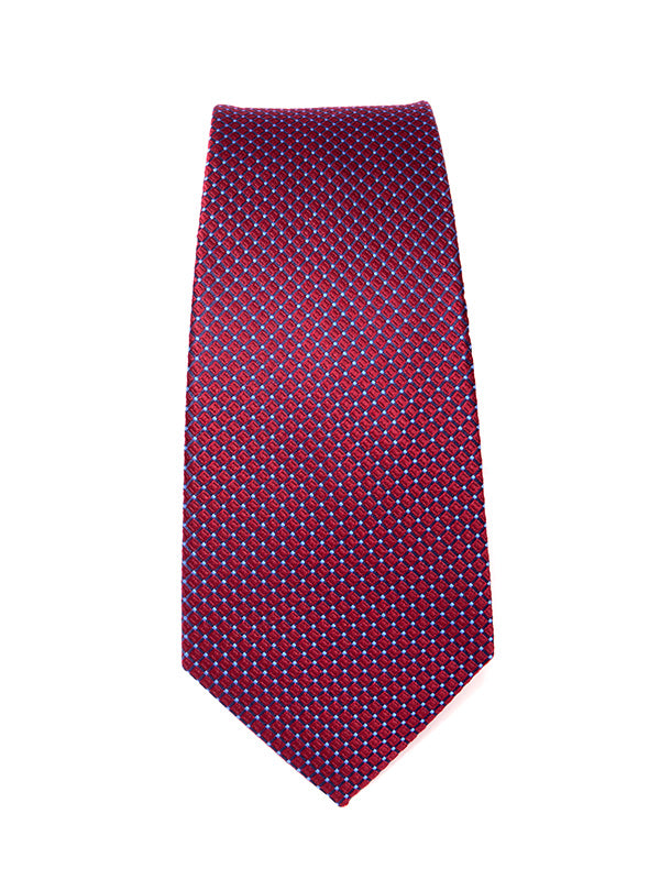 Campania Structure Dark Maroon Silk Tie