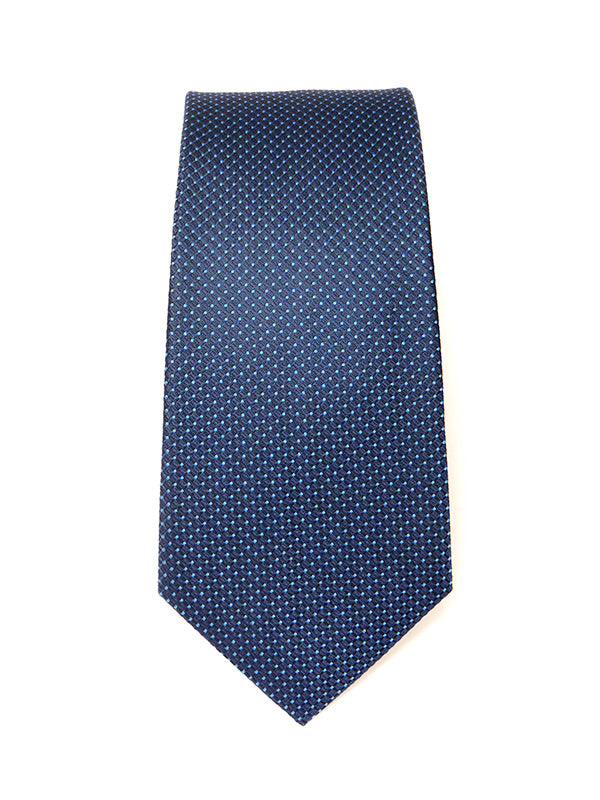 Campania Structure Dark Blue Silk Tie