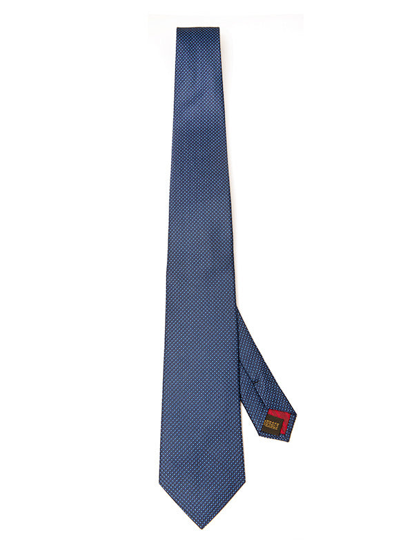 Campania Structure Dark Blue Silk Tie