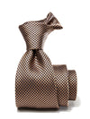 Campania Structure Dark Brown Silk Tie