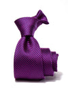 Campania Structure Medium Purple Silk Tie
