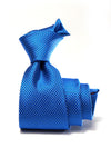 Campania Structure Medium Blue Silk Tie