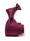 Campania Structure Dark Maroon Silk Tie
