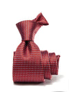 Campania Structure Dark Red Silk Tie