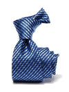 Campania Structure Medium Blue Silk Tie