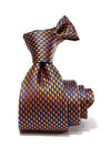 Campania Structure Dark Orange Silk Tie