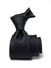 Campania Structure Dark Black Silk Tie