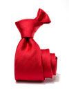 Campania Structure Medium Red Silk Tie
