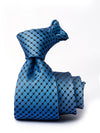 Como Check Dark Blue Silk Tie